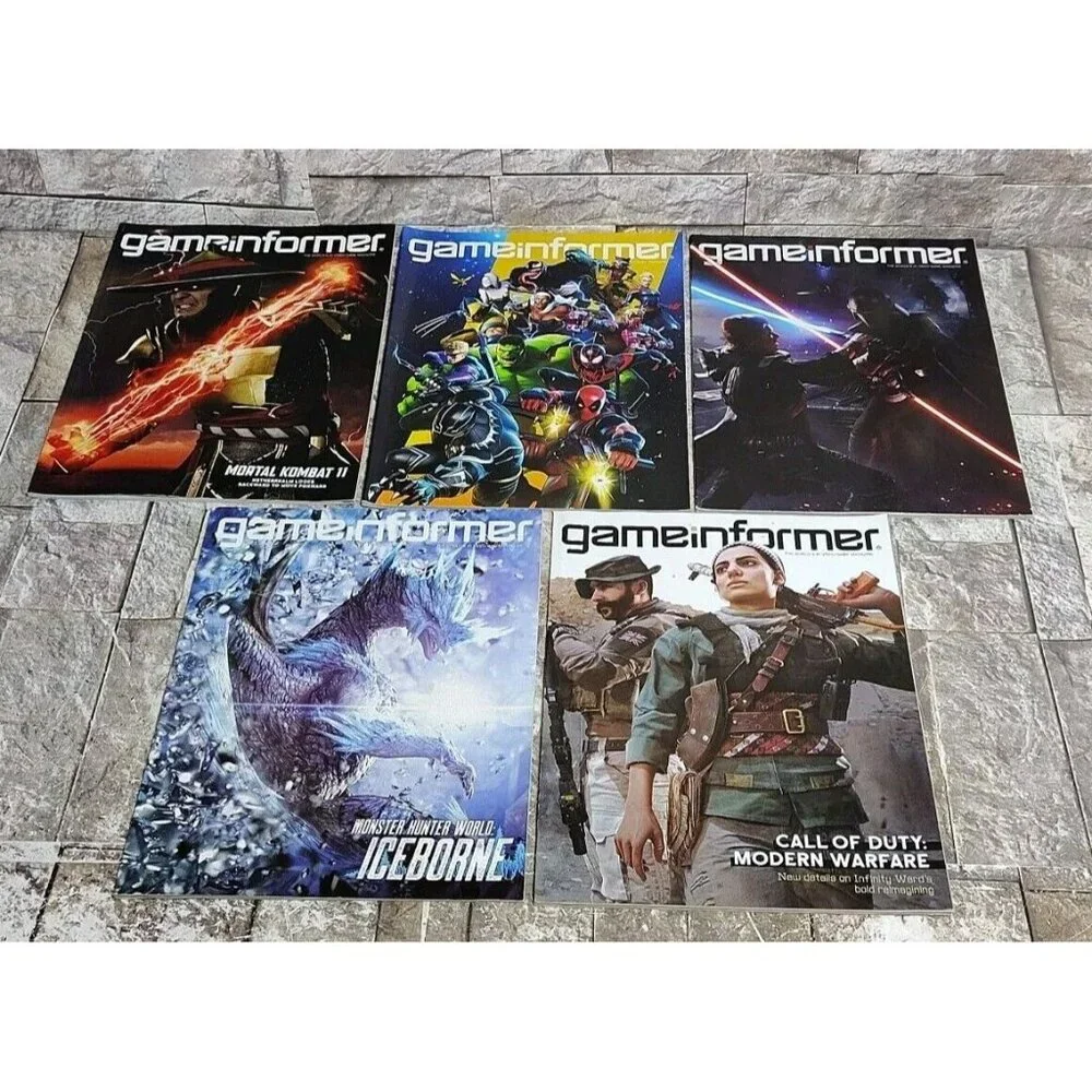 Lot Of 5 Game Informer Magazine Issues 313, 314, 315, 316, 317